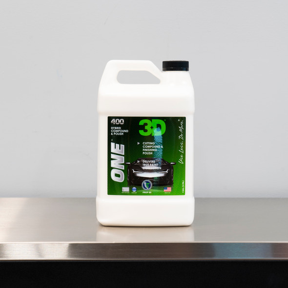 The Clean Garage | 3D ONE Hybrid Compound and Polish | One Step 1 Gallon