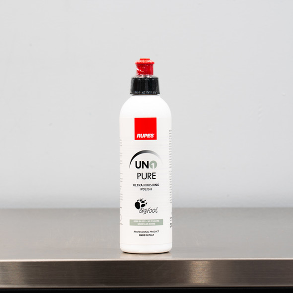 Rupes UNO Pure 250ml | Ultrafine Finishing Polish 8.5 oz | The Clean Garage