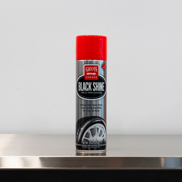 The Clean Garage Griot's Garage Black Shine Tire Trim Coating 15oz | Aerosol Dressing 