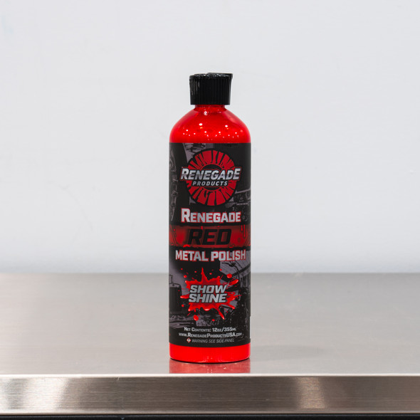 The Clean Garage | Renegade Rebel Red Metal Polish 12oz | Liquid Metal Polish