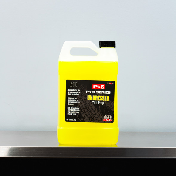 The Clean Garage | P&S Undressed Tire Prep 1 Gallon | Super Whitewall and All Tire Cleaner