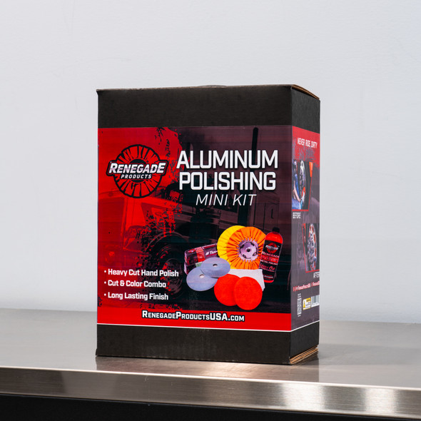 The Clean Garage | Renegade Aluminum Polishing Mini Kit | For Rotary Polisher or Angle Grinder