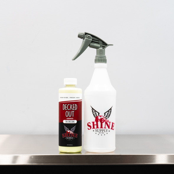 Shine Supply Decked Out 16oz With Spray Bottle | Tire Shine Dressing