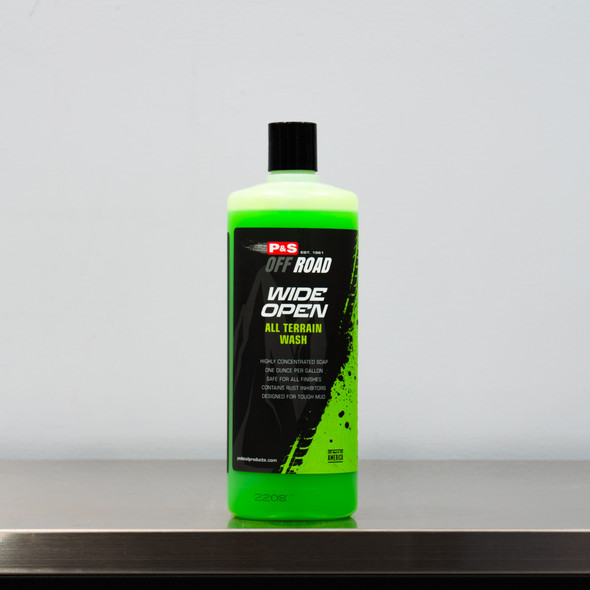 The Clean Garage | P&S Off Road Wide Open All Terrain Wash 32oz | ATV Dirt Bike Truck Shampoo