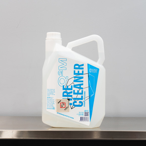 The Clean Garage Gyeon Q2M Tire Cleaner 4 Liter | Highly Effective Rubber Cleaner 1 Gallon
