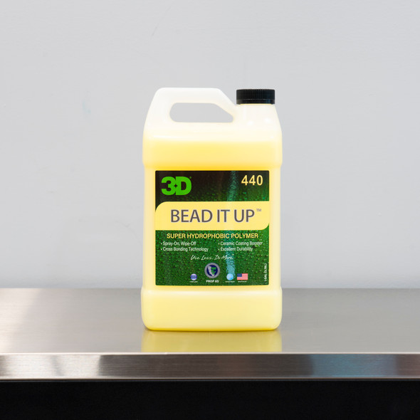 The Clean Garage | 3D Bead It Up 1 Gallon | Hydrophobic Ceramic Polymer Spray