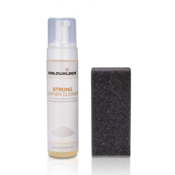 Colourlock Strong Leather Cleaner 200ml | With Sponge | Foaming | The Clean Garage
