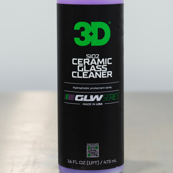 3D GLW Series SI02 Ceramic Glass Cleaner 16oz | Rain Repellent