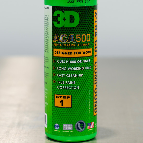 3D ACA 500 X-Tra Cut Compound 8oz | Heavy Cutting Body Shop Safe