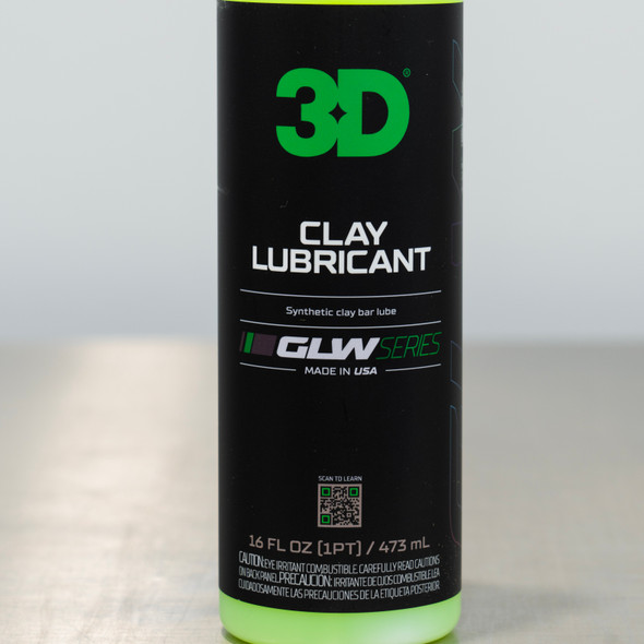 3D GLW Series Clay Lubricant 16oz | Synthetic Clay Bar Lube