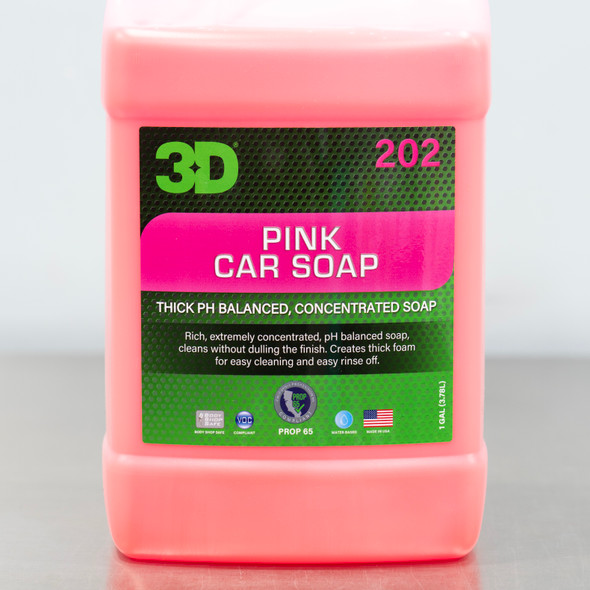 3D Pink Car Soap 1 Gallon | PH Neutral Car Wash