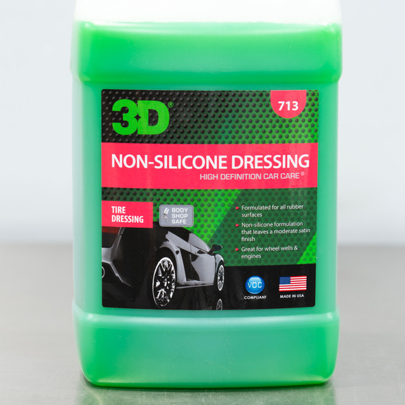 3D Non-Silicone Dressing 1 Gallon | Body Shop Safe Tire and Trim Dressing