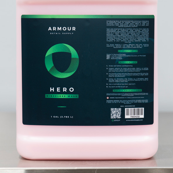 Armour Detail Supply Hero 1 Gallon | Rinseless Wash Concentrate