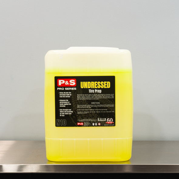 The Clean Garage | P&S Undressed Tire Prep 5 Gallon | Super Whitewall and All Tire Cleaner