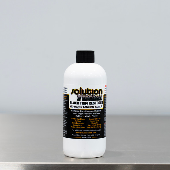 Solution Finish Black Plastic and Vinyl Trim Restorer 12 oz.  | The Clean Garage