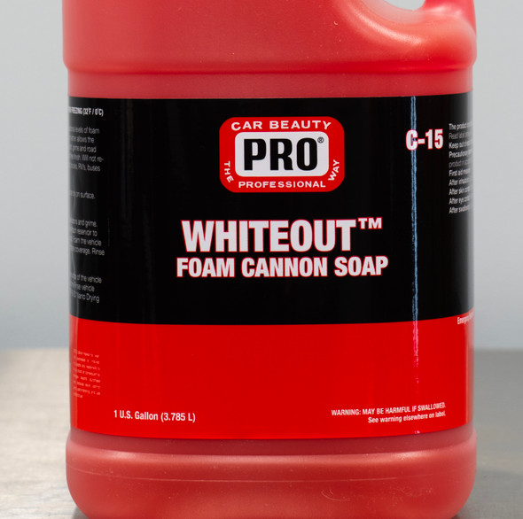 PRO WHITEOUT Foam Cannon Soap 1 Gallon | PH Neutral Shampoo