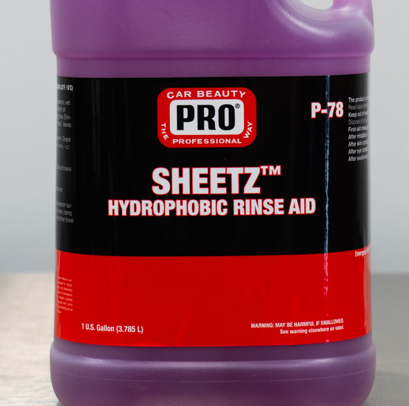 PRO SHEETZ Rinse Aid 1 Gallon | Spray On Rinse Off Protection
