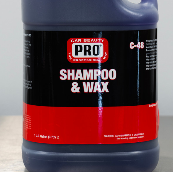 PRO Shampoo and Wax 1 Gallon | Car Wash Soap with Polymers