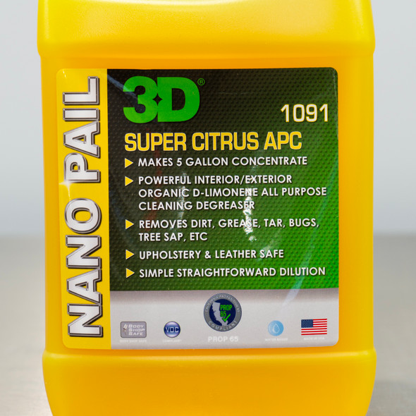 3D Citrus APC 64oz Nano Pail | Ultra Concentrated All Purpose Cleaner