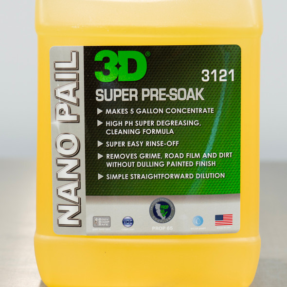 3D Super Pre-Soak 64oz Nano Pail | Ultra Concentrated High PH Soap