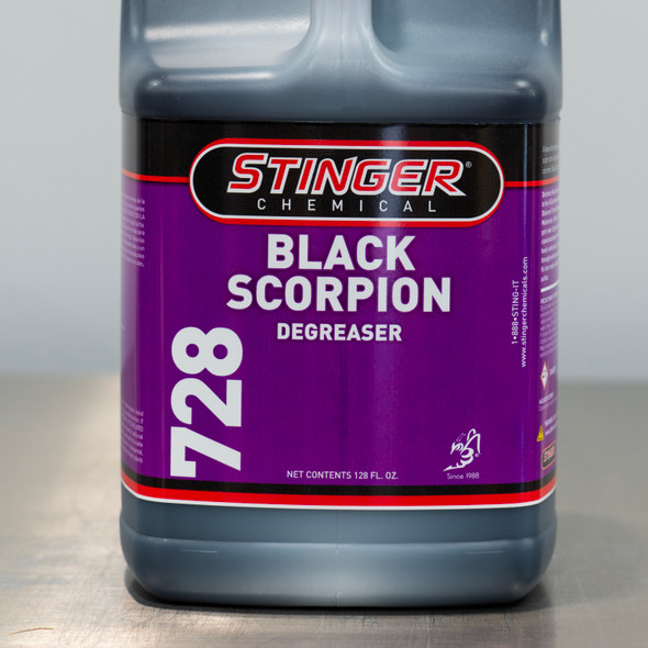 Stinger 728 Black Scorpion Degreaser 1 Gallon | Concentrated Heavy Duty