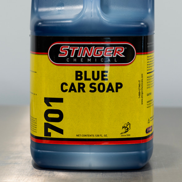 Stinger 701 Blue Car Soap 1 Gallon | PH Neutral Car Wash Shampoo