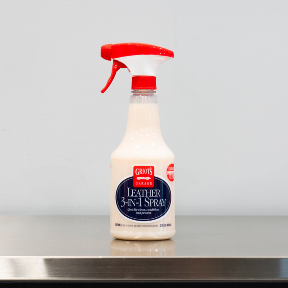 The Clean Garage | Griot's Garage Leather 3 in 1 Spray 22oz | Cleans and Conditions