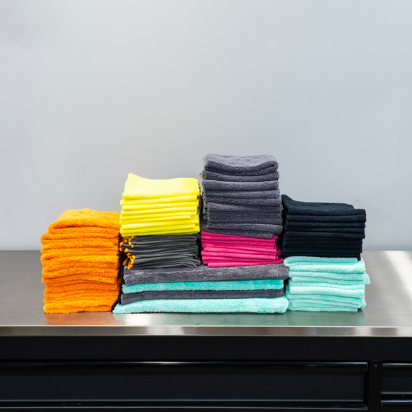 The Clean Garage Microfiber Towel Starter Kit | 80 Towels