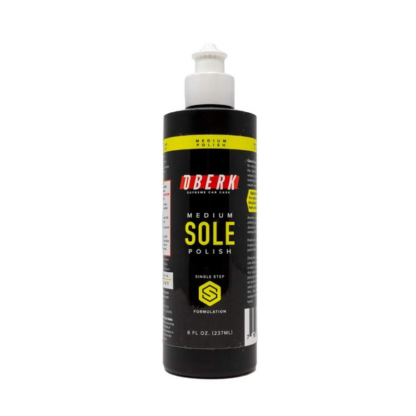 The Clean Garage Oberk Supreme Sole Medium Polish 8oz | One Single Step Formulation