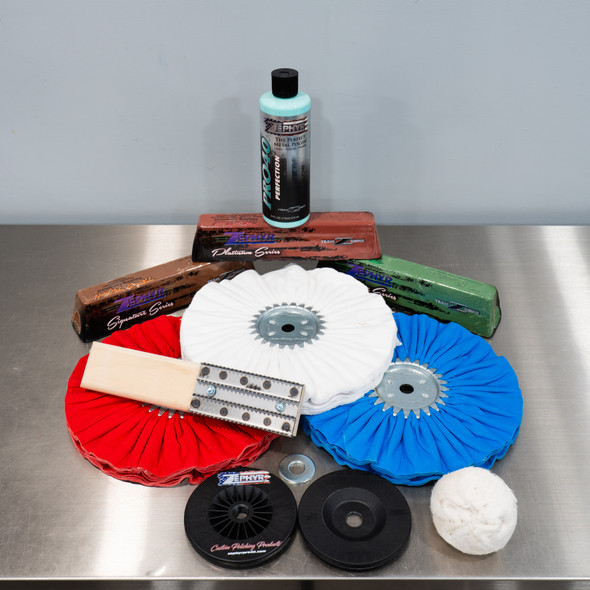 Zephyr American Shine Metal Polish Finishing Kit | 10 Items