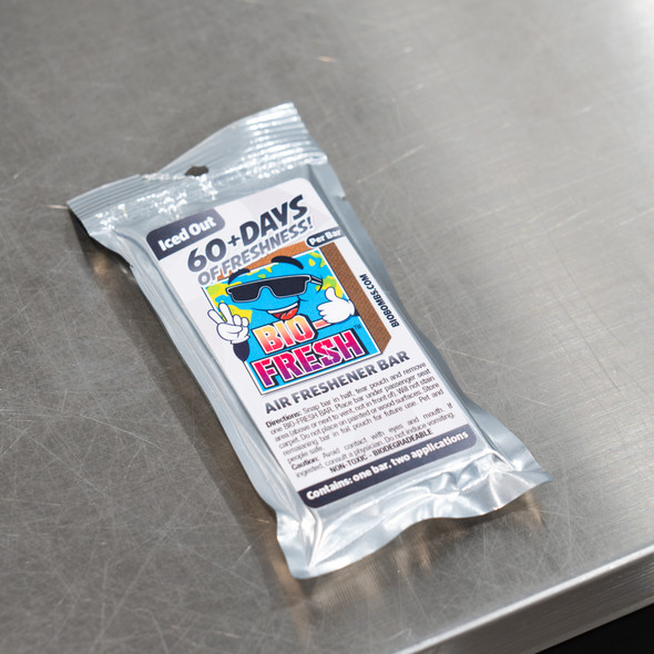 Bio-Bombs Air Freshener Bar | Iced Out Black Ice Scent | The Clean Garage