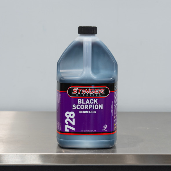 Stinger 728 Black Scorpion Degreaser 1 Gallon | Concentrated Heavy Duty The Clean Garage