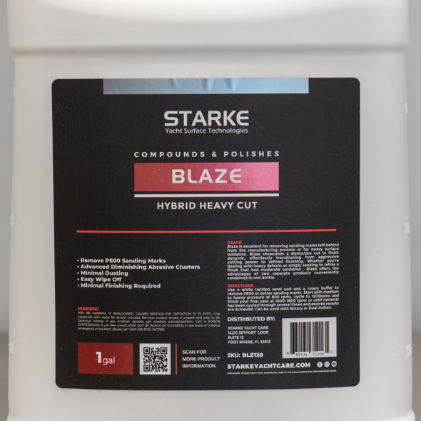 Starke Blaze Hybrid Heavy Cut Compound 1 Gallon | Marine Gel Coat 128oz The Clean Garage