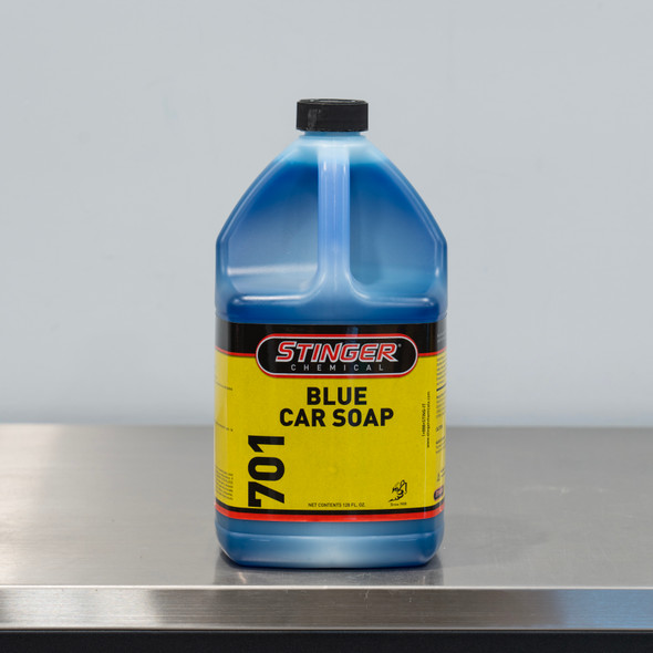 Stinger 701 Blue Car Soap 1 Gallon | PH Neutral Car Wash Shampoo The Clean Garage