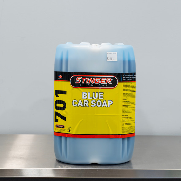 Stinger 701 Blue Car Soap 5 Gallon | PH Neutral Car Wash Shampoo | The Clean Garage