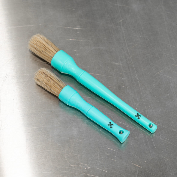 The Clean Garage | Boars Hair Detailing Brush Set | 2 Sizes | MINT