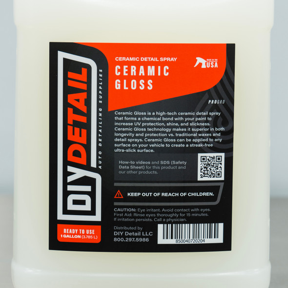 DIY Detail Ceramic Gloss 1 Gallon | Ceramic Detail Spray and Drying Aid