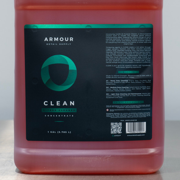 TCG Armour Detail Supply Clean 1 Gallon | Concentrated Citrus All Purpose Cleaner 