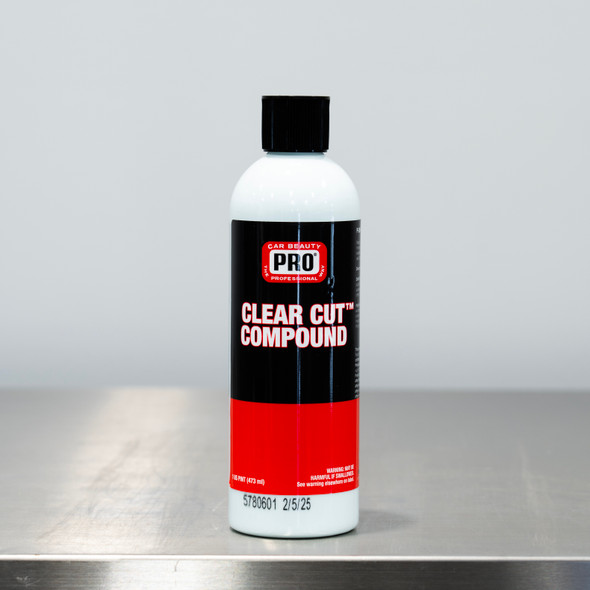 PRO Clear Cut Compound 16oz | Medium Cut | Clean Garage