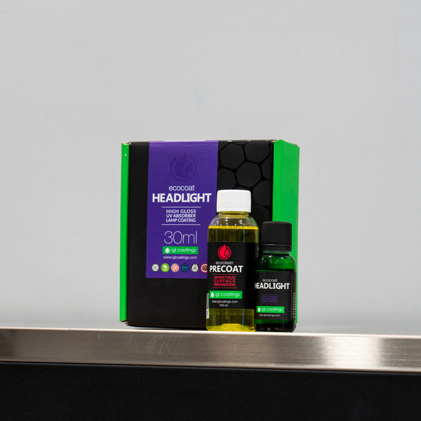 The Clean Garage | IGL Ecocoat Headlight 30ml Kit | UV Absorbent Headlight Coating