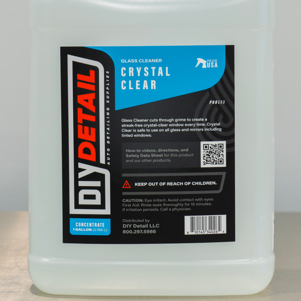 DIY Detail Crystal Clear 1 Gallon| Glass Cleaner Spray