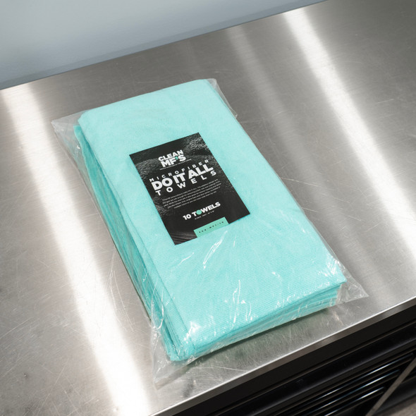 The Clean Garage Do It All Microfiber Towel | Mint Green | 10 Pack