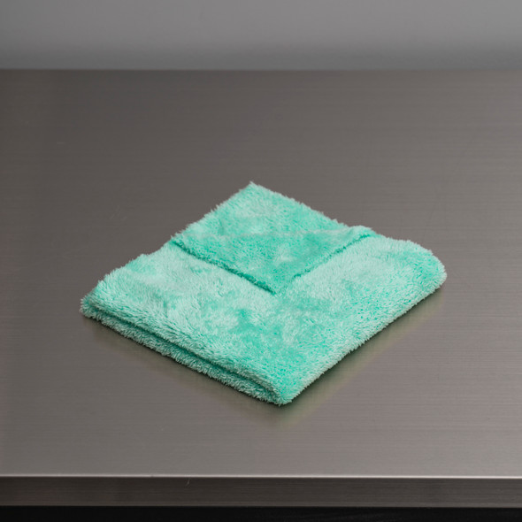The Clean Garage Minty Plush Edgeless 350 GSM Microfiber Detailing Towel Mint Green | Korean