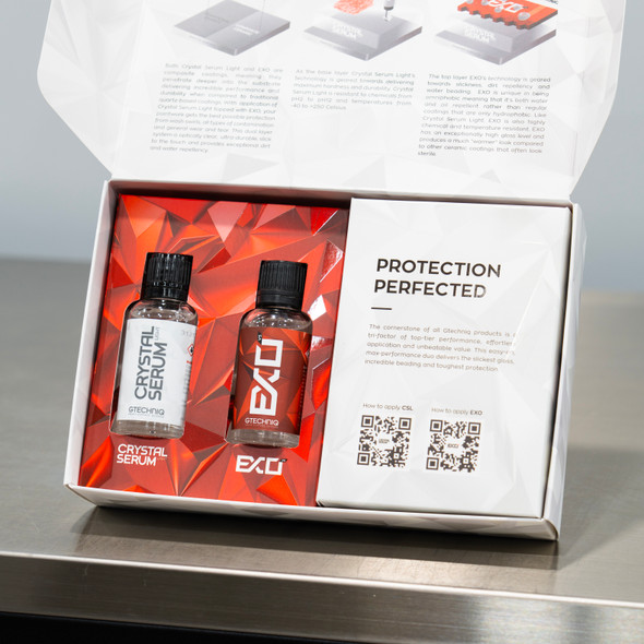TCG Gtechniq Crystal Serum Light & EXO v5 Combo | 30ml | 2 Step Ceramic Coating Kit