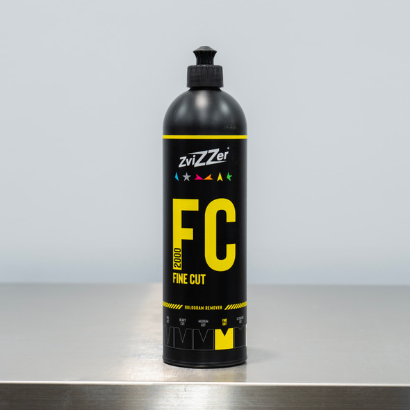 ZviZZer FC 2000 Fine Cut 750ml | Hologram Remover Polish Yellow 25.36oz The Clean Garage