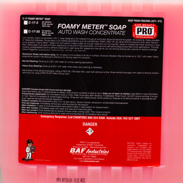 PRO Foamy Meter Soap 5 Gallon | Highly Concentrated Metering Shampoo