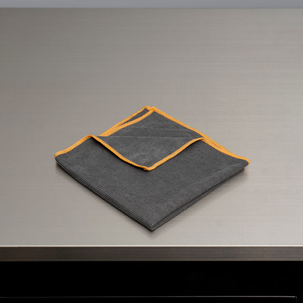The Clean Garage Gray Pearl Weave Microfiber Glass and Window Towel 