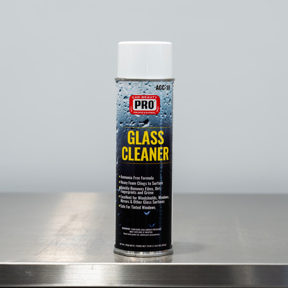 PRO Glass Cleaner 19oz | Aerosol | Ammonia Free Clean Garage