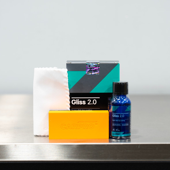 Cquartz Gliss 2.0 30ml Kit | Carpro Coating Hyper Slick Top Coat