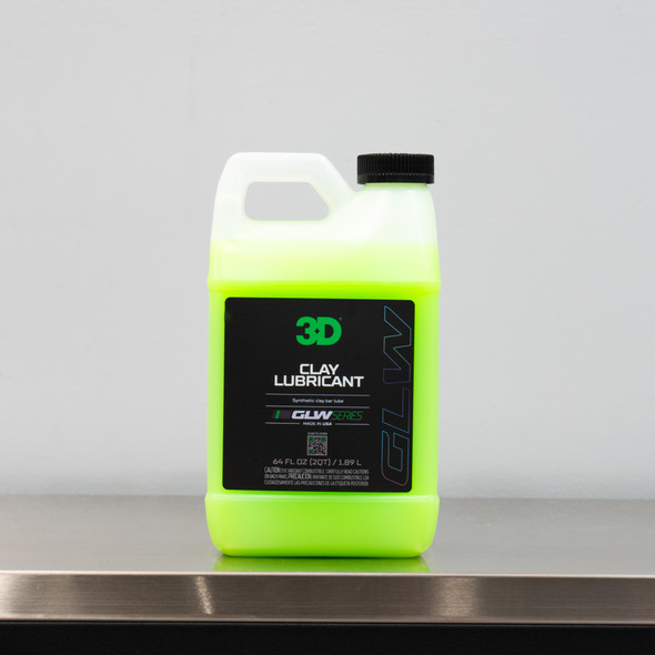 3D GLW Series Clay Lubricant 64oz | Synthetic Clay Bar Lube The Clean Garage